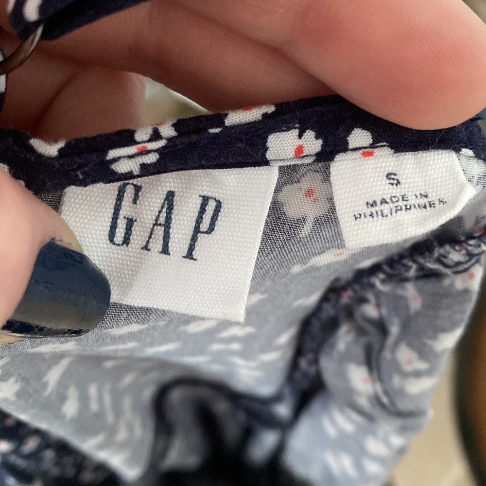 GAP Dark Blue Floral Summer Dress - Picture 5 of 5